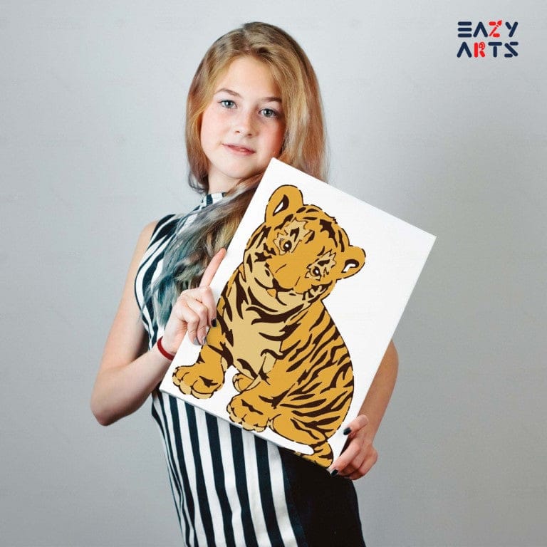 Baby Tiger Paint By Numbers Kit For Kids