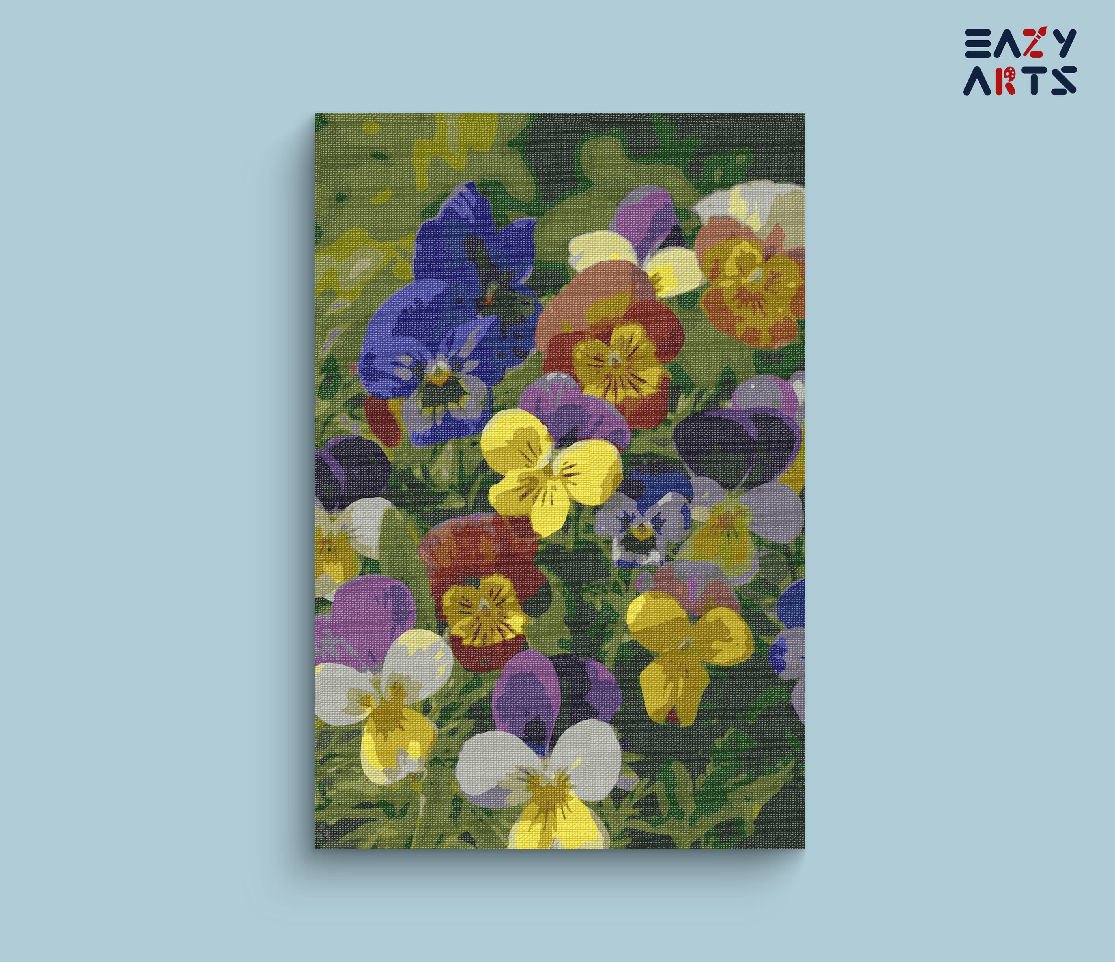 Colorful Flowers Garden Paint By Numbers kit