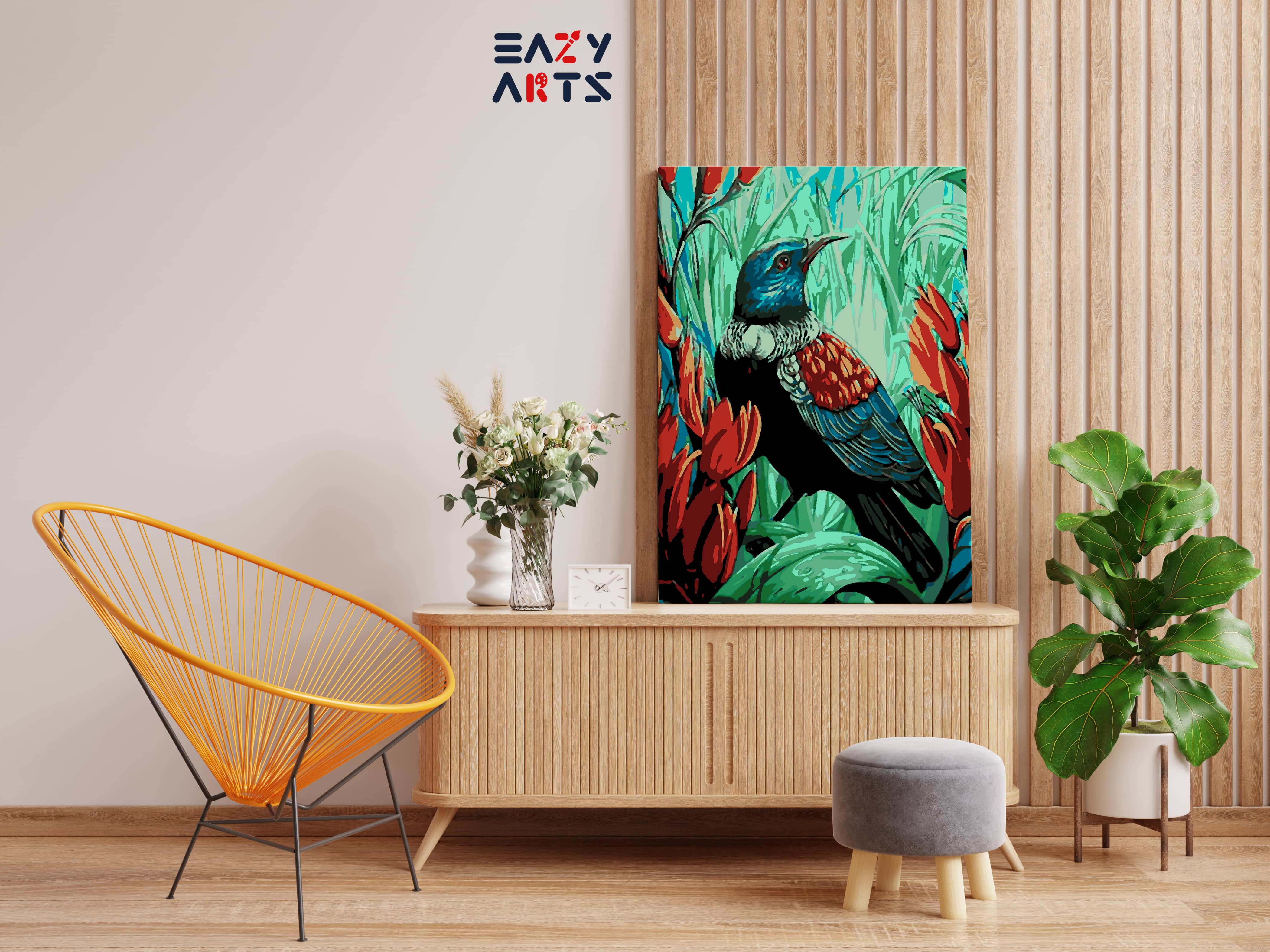 Bird Closeup DIY Paint by Numbers Kit