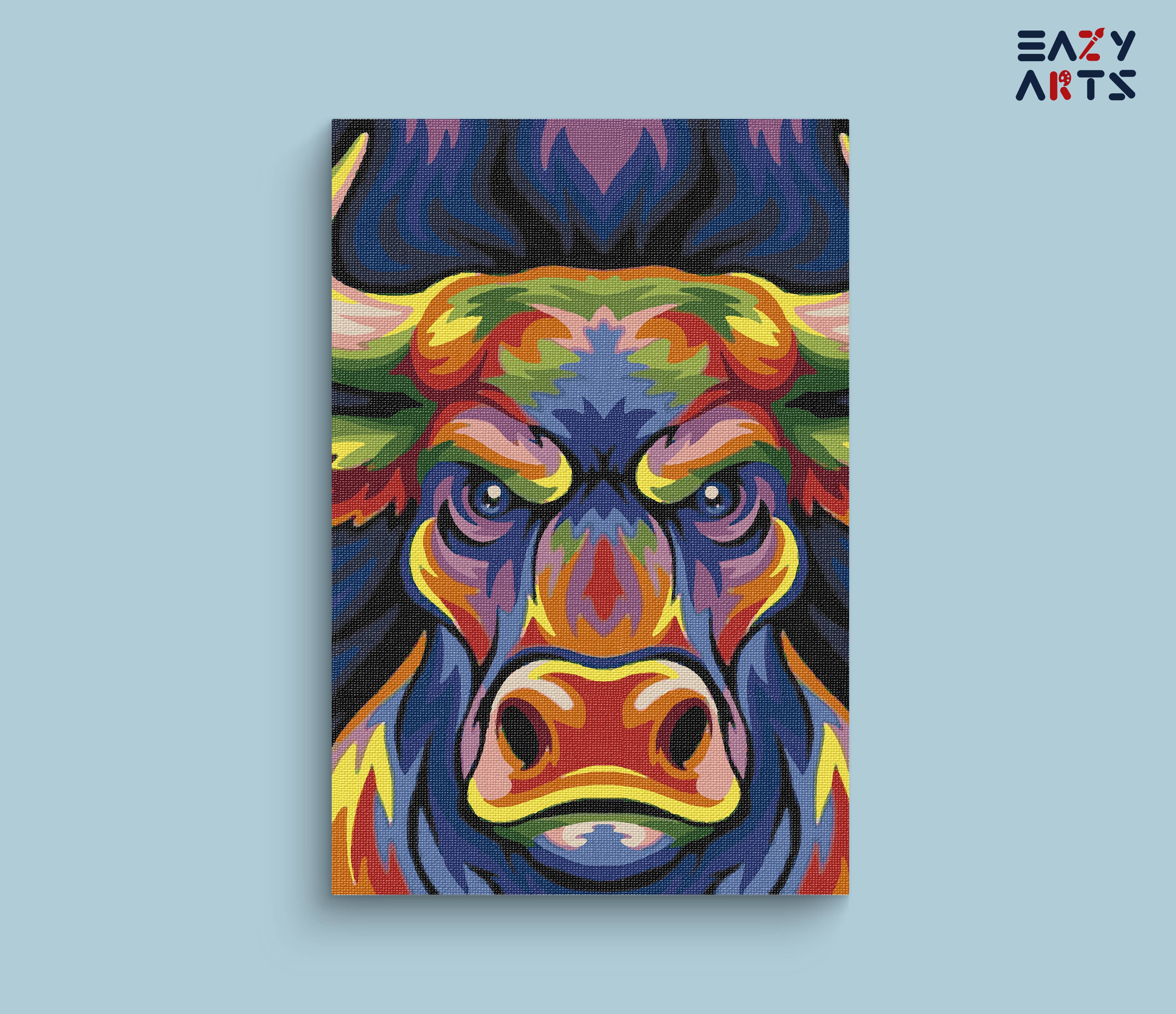 Bull Abstract Paint By Numbers kit