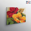 Eazy Arts Red and Yellow Hibiscus Paint By Numbers kit