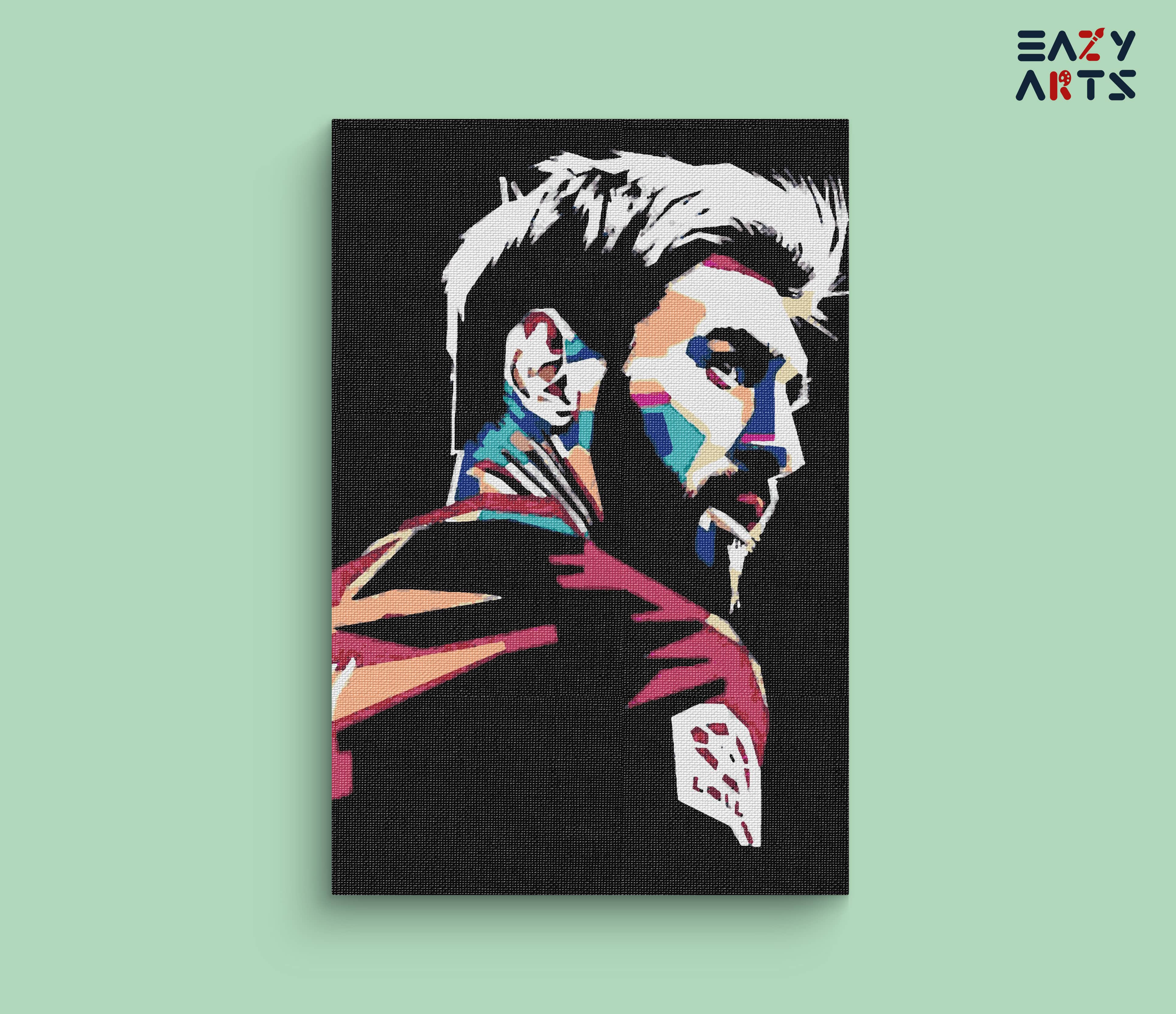 Messi Abstract Paint By Numbers kit
