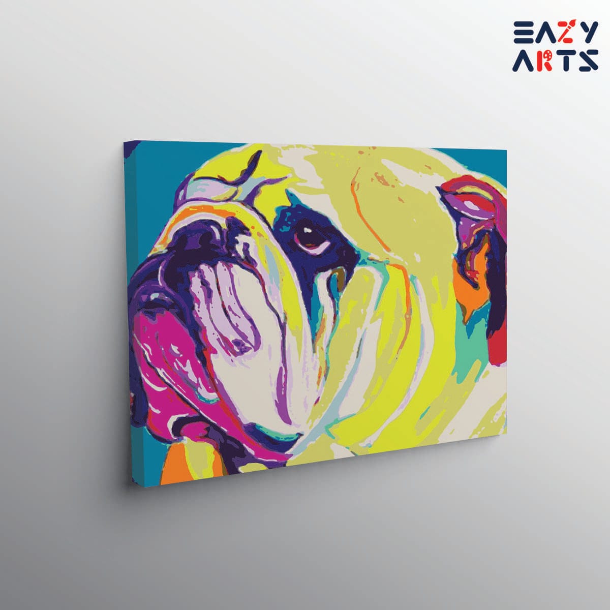 Dog Pitbull Abstract Paint By Numbers kit