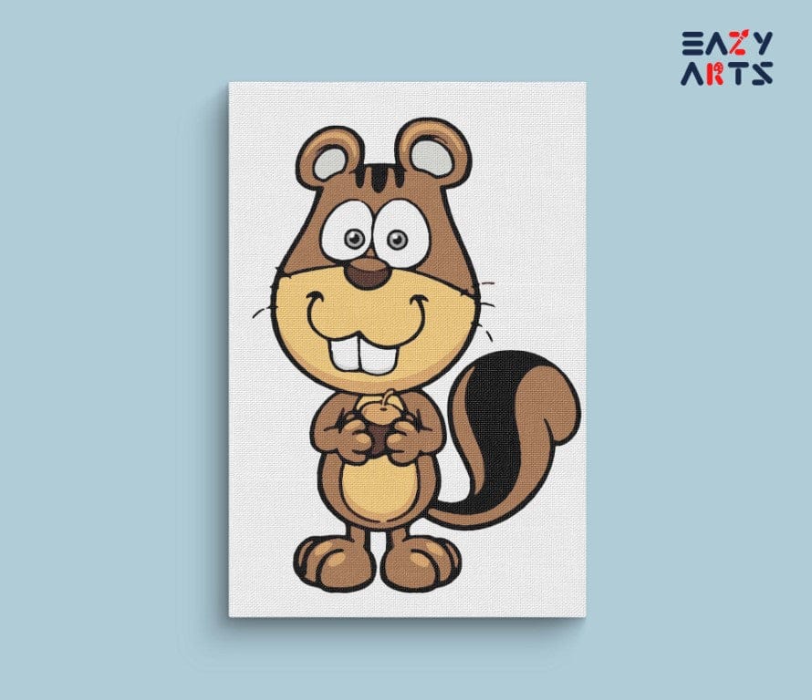 Squarrel Paint By Numbers Kit For Kids