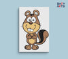 Eazy Arts Squarrel Paint By Numbers Kit For Kids