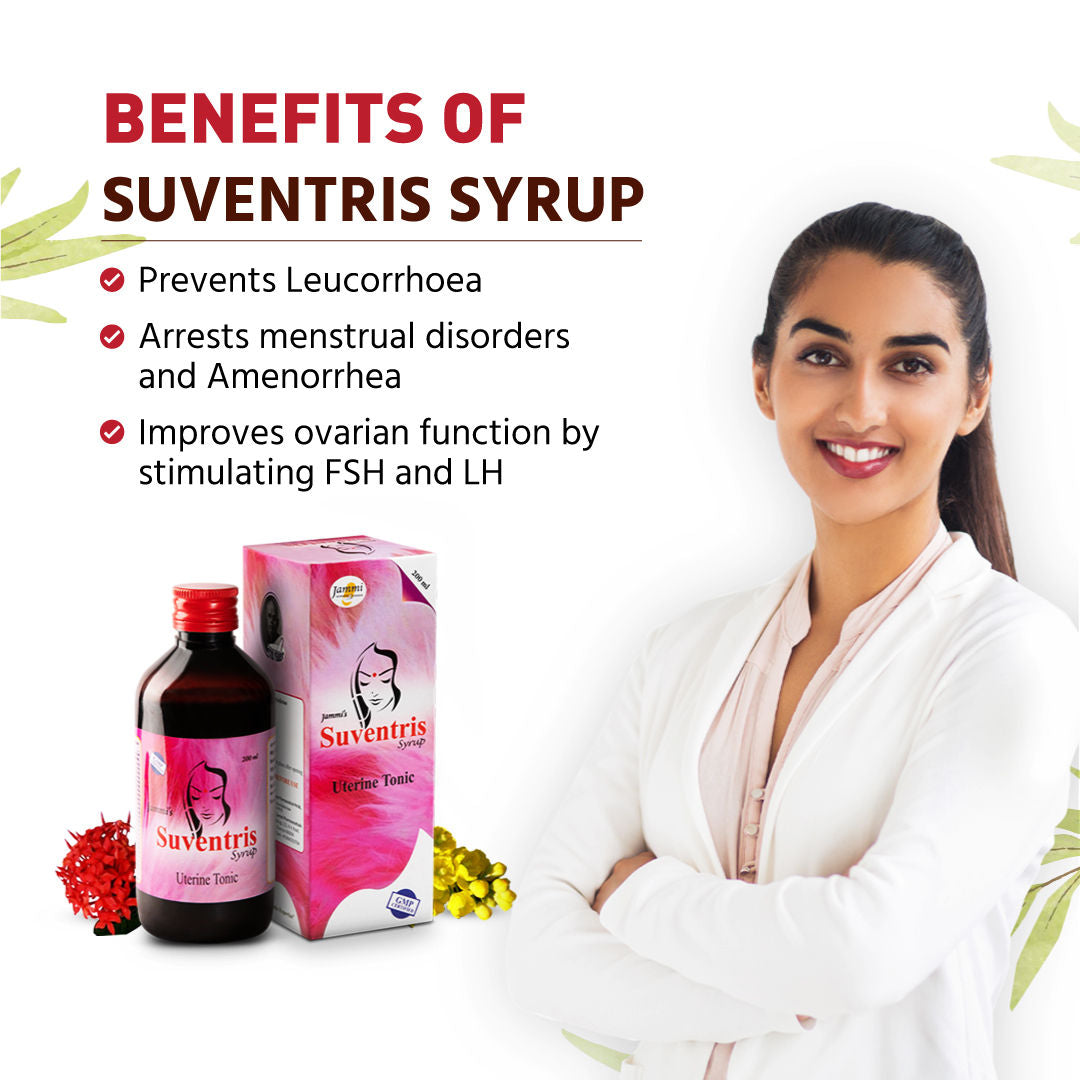 Jammi - Suventris – PCOD, Irregular Periods - 200 ml (Pack of 2)