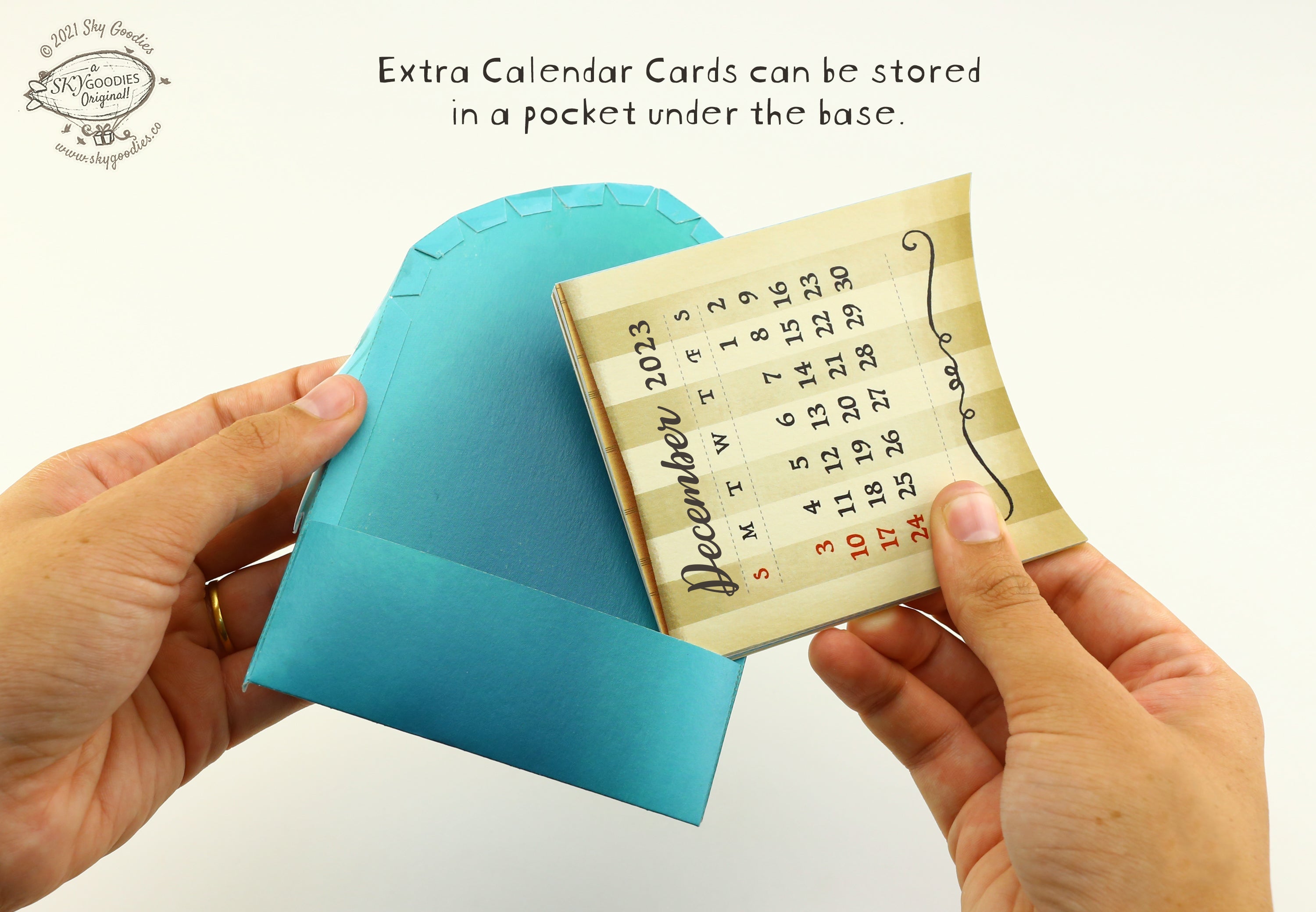 Adventure Ship Desk 3D Calendar 2024 & 2025 DIY Paper Craft Kit