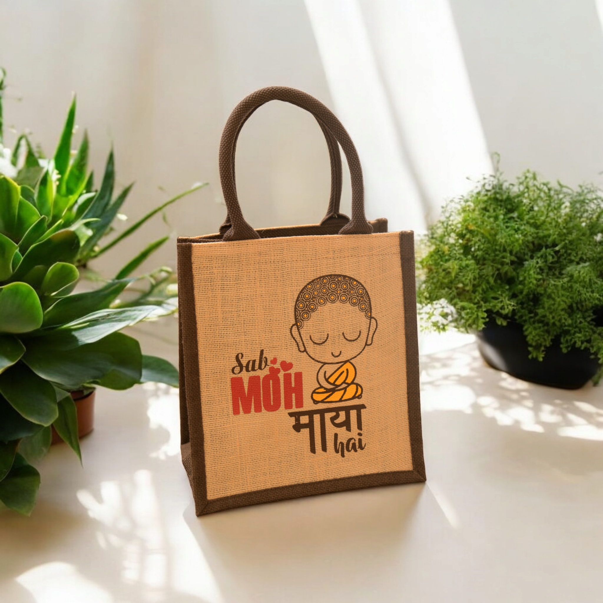 Jute Cottage Moh Maya Print Lunch Zipper