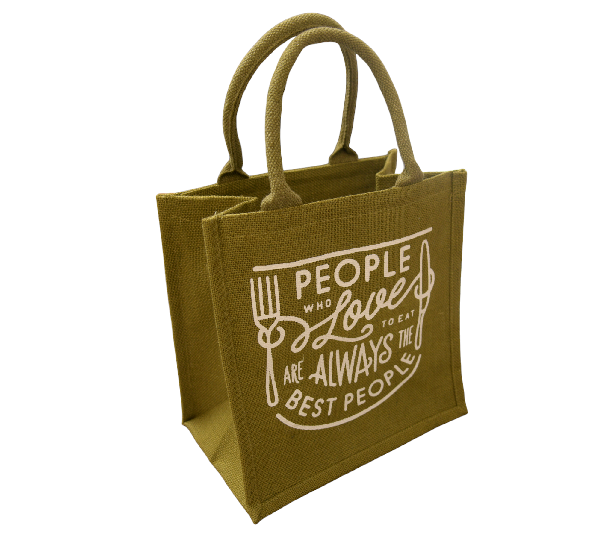 Jute Cottage Love To Eat Print Lunch Zipper 100% Genuine