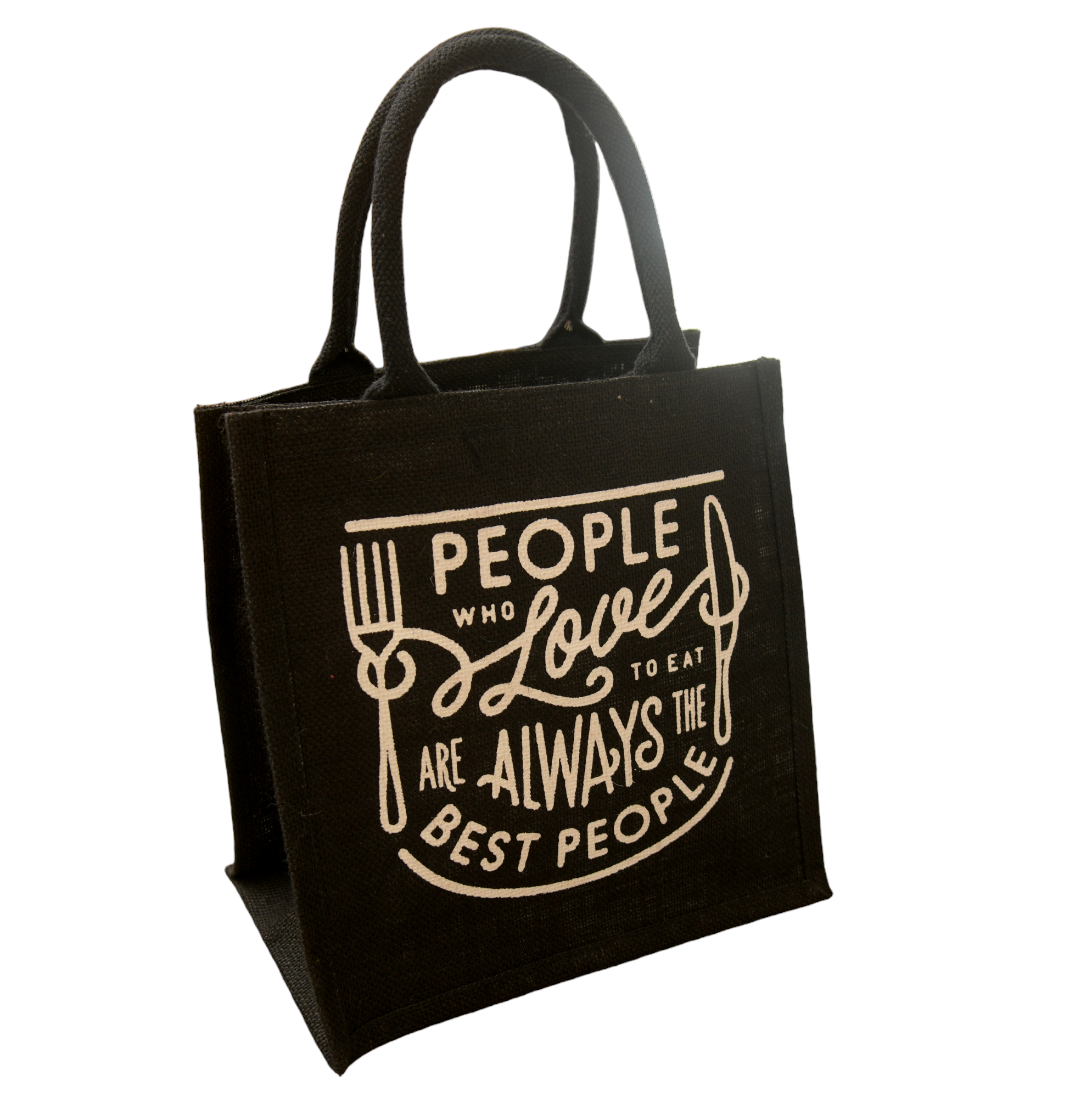 Jute Cottage Love To Eat Print Lunch Zipper 100% Genuine