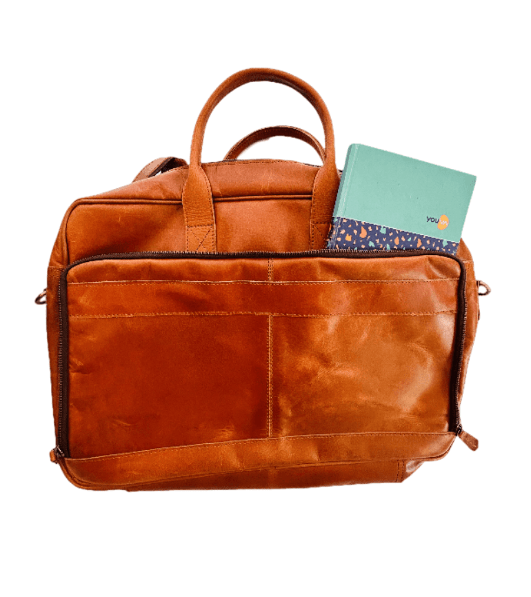 Craftshades Leather Tan Color Laptop Bag