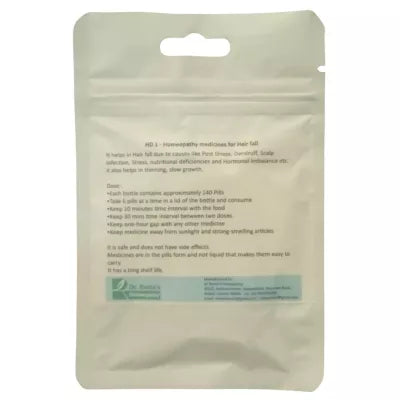 Dr. Romas Homeopathy HD-1 Hair Fall 2 Bottles - 16 gms (Each)