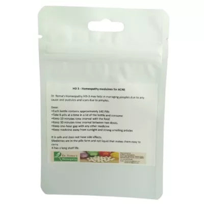 Dr. Romas Homeopathy HD-3 Acne 2 Bottles - 16 gms (Each)
