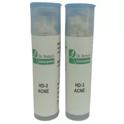 Dr. Romas Homeopathy HD-3 Acne 2 Bottles - 16 gms (Each)