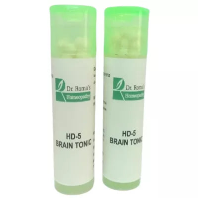 Dr. Romas Homeopathy HD-5 Brain Tonic 2 Bottles - 16 gms (Each)