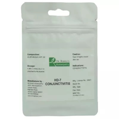 Dr. Romas Homeopathy HD-7 Conjunctivitis 2 Bottles - 16 gms (Each)