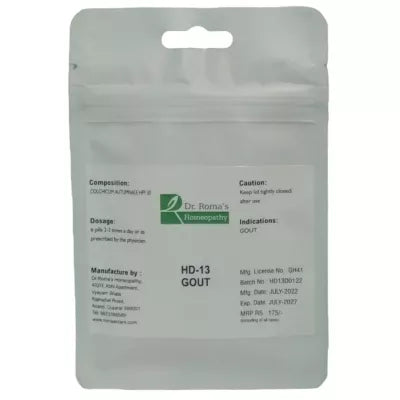 Dr. Romas Homeopathy HD-13 Gout 2 Bottles - 16 gms (Each)