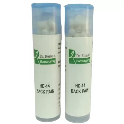 Dr. Romas Homeopathy HD-14 Back Pain 2 Bottles - 16 gms (Each)