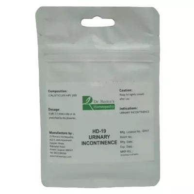 Dr. Romas Homeopathy HD-19 Urinary Incontinence 2 Bottles - 16 gms (Each)