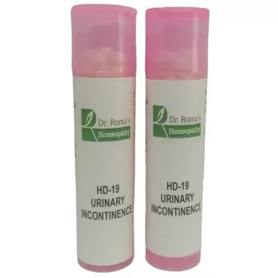 Dr. Romas Homeopathy HD-19 Urinary Incontinence 2 Bottles - 16 gms (Each)