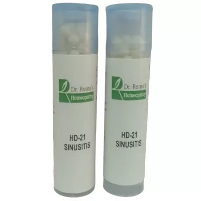 Dr. Romas Homeopathy HD-21 Sinusitis 2 Bottles -16 gms (Each)
