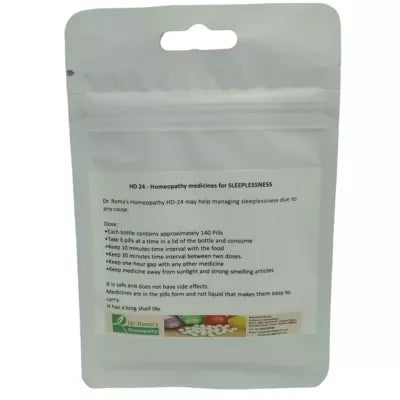 Dr. Romas Homeopathy HD-24 Sleeplessness 2 Bottles - 16 gms (Each)