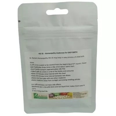 Dr. Romas Homeopathy HD-35 Easy Birth 2 Bottles - 16 gms (Each)