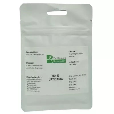 Dr. Romas Homeopathy HD-40 Urticaria 2 Bottles - 16 gms (Each)