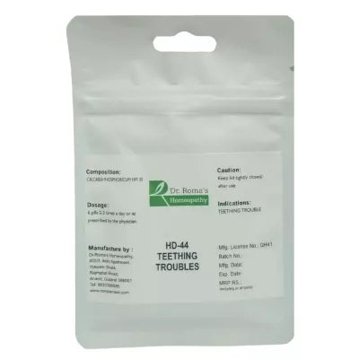 Dr. Romas Homeopathy HD-44 Teething Trouble 2 Bottles - 16 gms (Each)