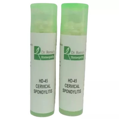Dr. Romas Homeopathy HD-45 Cervical Spondylitis 2 Bottles - 16 gms (Each)