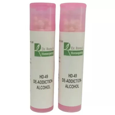 Dr. Romas Homeopathy HD-49 De-Addiction-Alcohol 2 Bottles - 16 gms (Each)