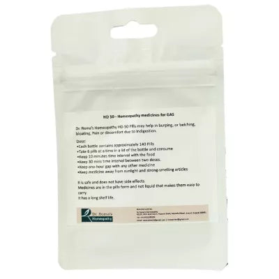 Dr. Romas Homeopathy HD-50 Gas 2 Bottles - 16 gms (Each)