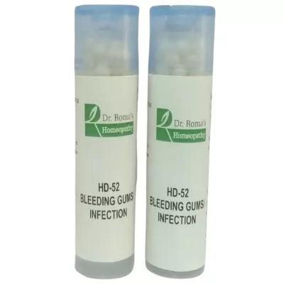 Dr. Romas Homeopathy HD-52 Bleeding Gums/Infection 2 Bottles - 16 gms (Each)