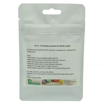 Dr. Romas Homeopathy HD-53 Dental Caries 2 Bottles - 16 gms (Each)
