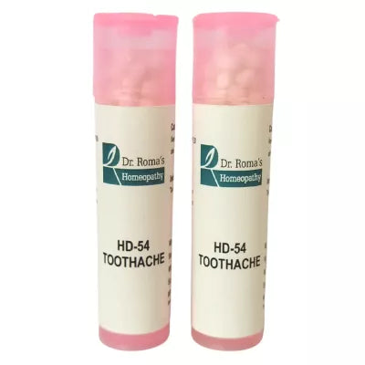 Dr. Romas Homeopathy HD-54 Toothache 2 Bottles - 16 gms (Each)