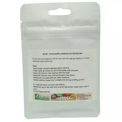 Dr. Romas Homeopathy HD-60 Neuralgia 2 Bottles - 16 gms (Each)