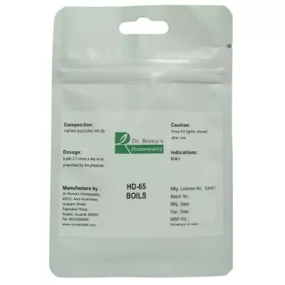 Dr. Romas Homeopathy HD-65 Boils 2 Bottles - 16 gms (Each)