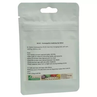 Dr. Romas Homeopathy HD-65 Boils 2 Bottles - 16 gms (Each)