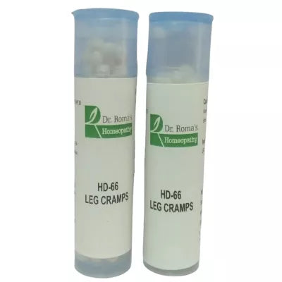 Dr. Romas Homeopathy HD-66 Leg Cramps 2 Bottles - 16 gms (Each)