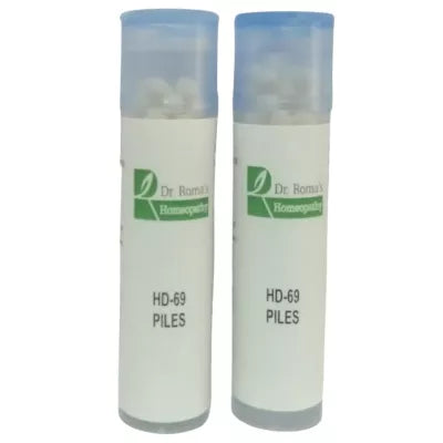 Dr. Romas Homeopathy HD-69 Piles 2 Bottles - 16 gms (Each)