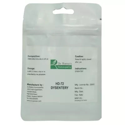 Dr. Romas Homeopathy HD-72 Dysentery 2 Bottles - 16 gms (Each)