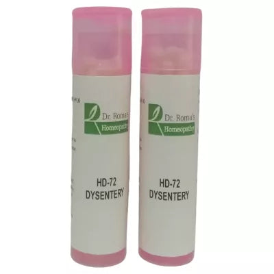 Dr. Romas Homeopathy HD-72 Dysentery 2 Bottles - 16 gms (Each)