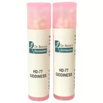 Dr. Romas Homeopathy HD-77 Giddiness 2 Bottles - 16 gms (Each)