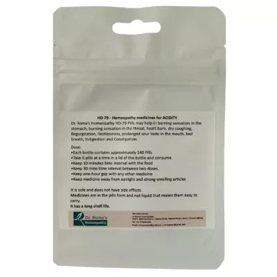 Dr. Romas Homeopathy HD-79 Acidity 2 Bottles - 16 gms (Each)