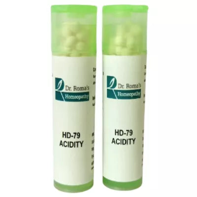 Dr. Romas Homeopathy HD-79 Acidity 2 Bottles - 16 gms (Each)