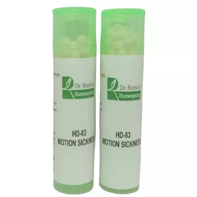Dr. Romas Homeopathy HD-83 Motion Sickness 2 Bottles - 16 gms (Easy)