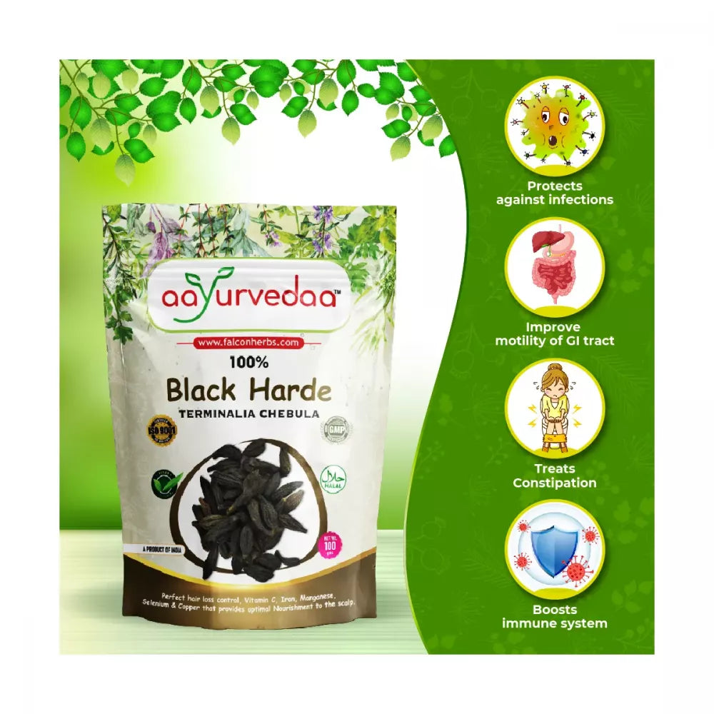 Aayurvedaa Black Harde - 100 gms