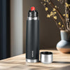 Borosil Thermo Flask Double Wall Stainless Steel Bottle Black 500ml