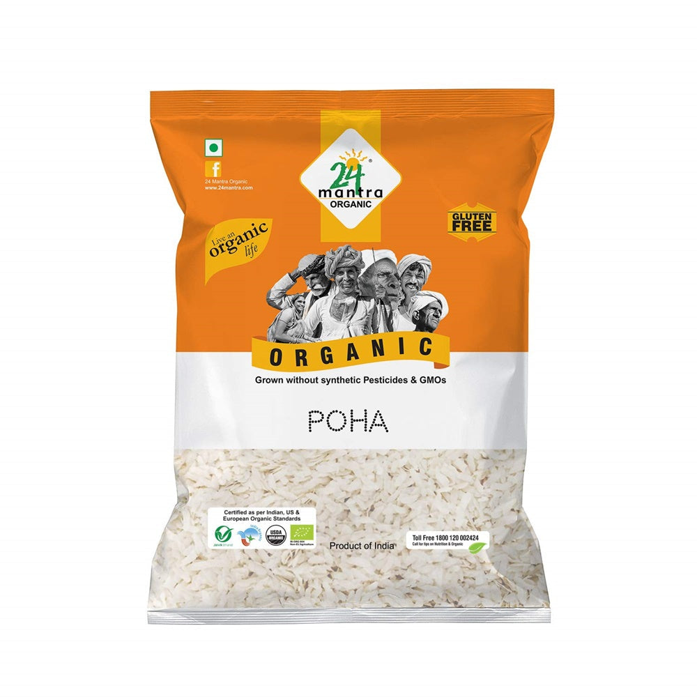 24 Mantra Organic Poha - 500 gms
