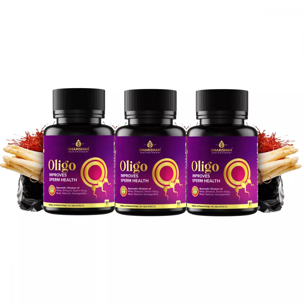 Dharishah Ayurveda Oligo Improves Sperm - 60 tabs